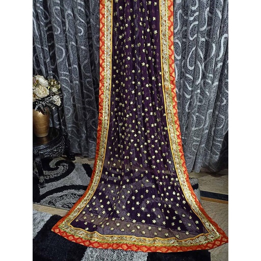 [PK3342-GN-GEN-010786] Beautiful Handmade Dupatta for mehndi