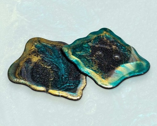 [PK3098-HM-KMA-011243] King Bubble Resin Coasters
