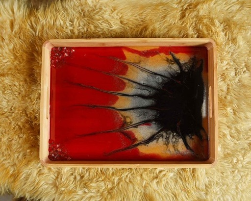 [PK3098-HM-BKT-011267] Bounty Glitter Resin Tray