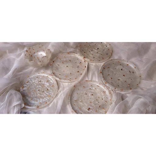 [PK3157-HM-KMA-011327] Resin coasters set