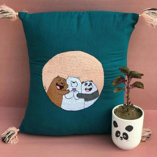 [PK3303-HM-GEN-011393] "We Bare Bears" Cushion Cover