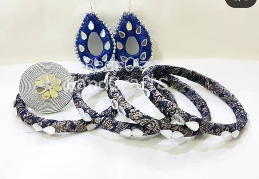 [PK3312-JW-GEN-011415] Blue jewellery set