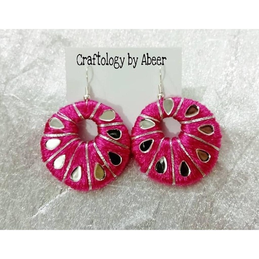 [PK3312-JW-EAR-011420] Pink passion