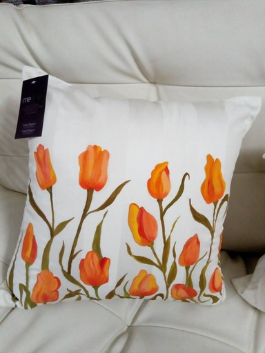 [PK3335-HM-CUS-011424] Hand Painted Custion cover