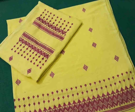 [PK3403-GN-GEN-011481] Unstitched 3pc Phulkari Suit