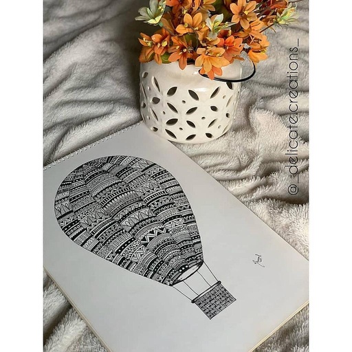 [PK3466-AR-PAI-011703] Balloon mandala artwork