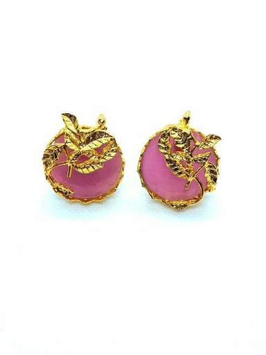 [PK2838-JW-EAR-011931] Pink Baila