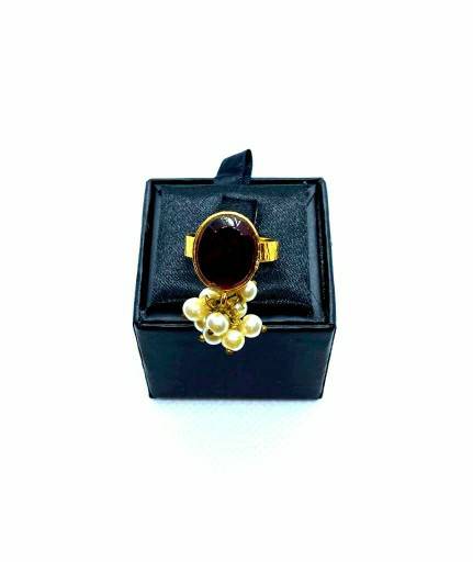 [PK2838-JW-GEN-011960] Studded Pearl Ring