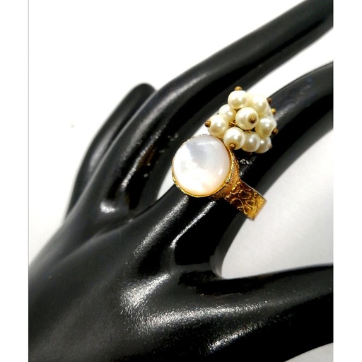 [PK2838-JW-GEN-012002] One Stone Pearl Ring