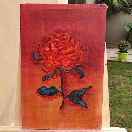[PK2747-AR-PAI-012132] Rose Oil Painting