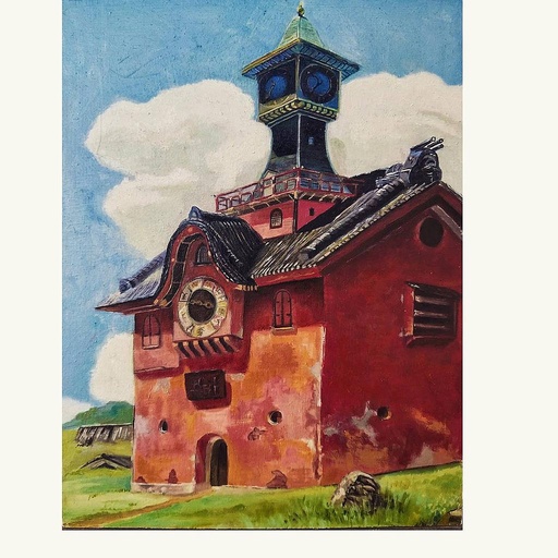 [PK3193-CF-ART-012286] Oil on Board Painting