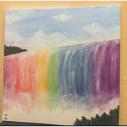 [PK3903-AR-PAI-012294] Rainbow waterfall 