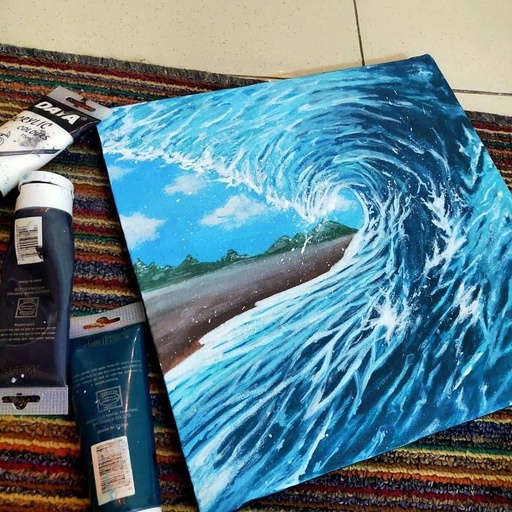 [PK3953-AR-PAI-012314] splashing wave
