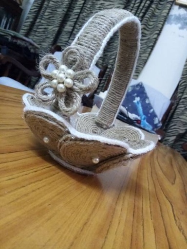 [PK3940-HM-BKT-012352] Jute Bucket (Small)