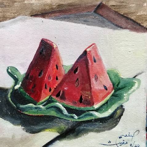 [PK4029-GN-GEN-012395] Oil Painting Still-life