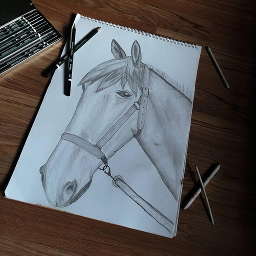 [PK4195-AR-PNC-012695] Horse sketch