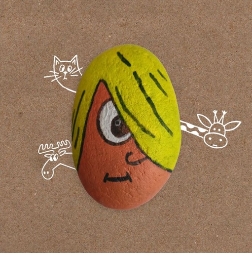 [PK3932-AR-PAI-012764] Rock Art- Peek a Boo