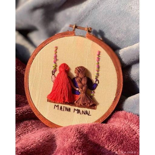 [PK3979-HM-WLH-012852] BFF Hand Embroidery Hoop