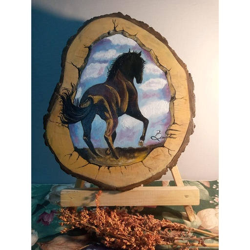 [PK4162-AR-OIL-012950] The Black Horse