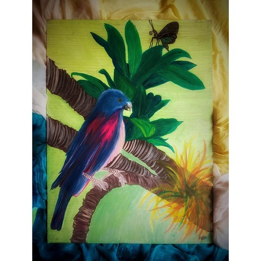 [PK4241-AR-ACR-012990] Purple starling
