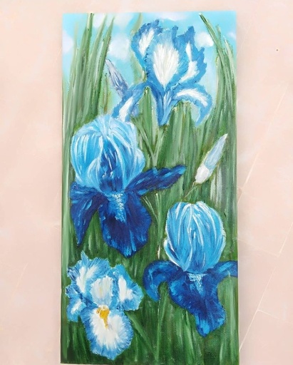 [PK4270-AR-OIL-013024] Blue Iris