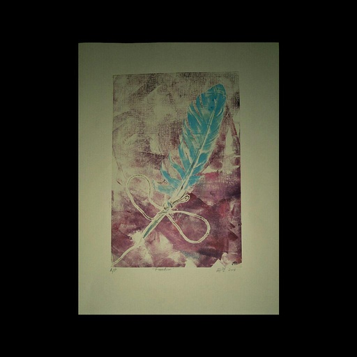 [PK4267-AR-PAI-013032] Feather Painting