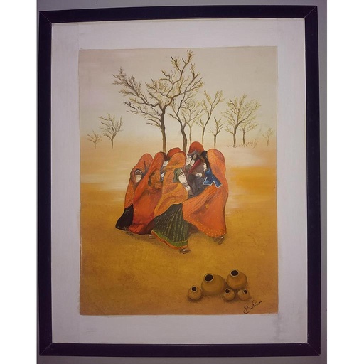 [PK4162-AR-OIL-013056] Women Pitchers and Gossip