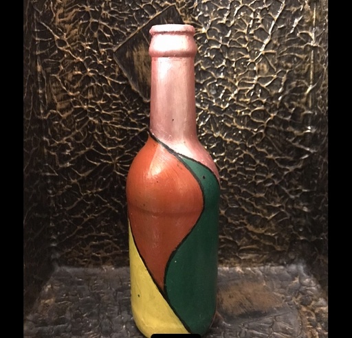[PK4137-HM-VAS-013271] Painted bottle