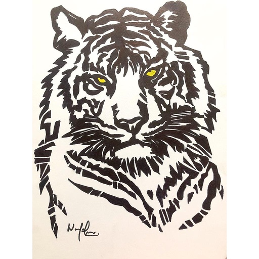 [PK4395-AR-PAI-013337] Tiger sketch