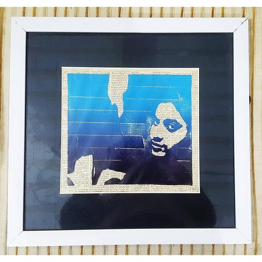 [PK4186-HM-WLH-013497] Basit Faryad's Wood Cut Portrait In 3 Different Designs