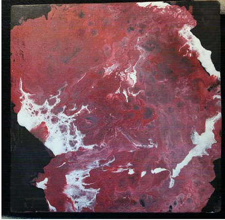 [PK4020-AR-ACR-013625] Acrylic pour painting