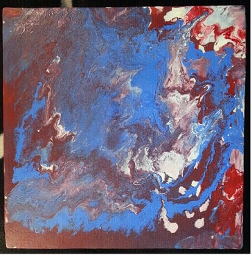 [PK4020-AR-ACR-013631] Acrylic pour painting
