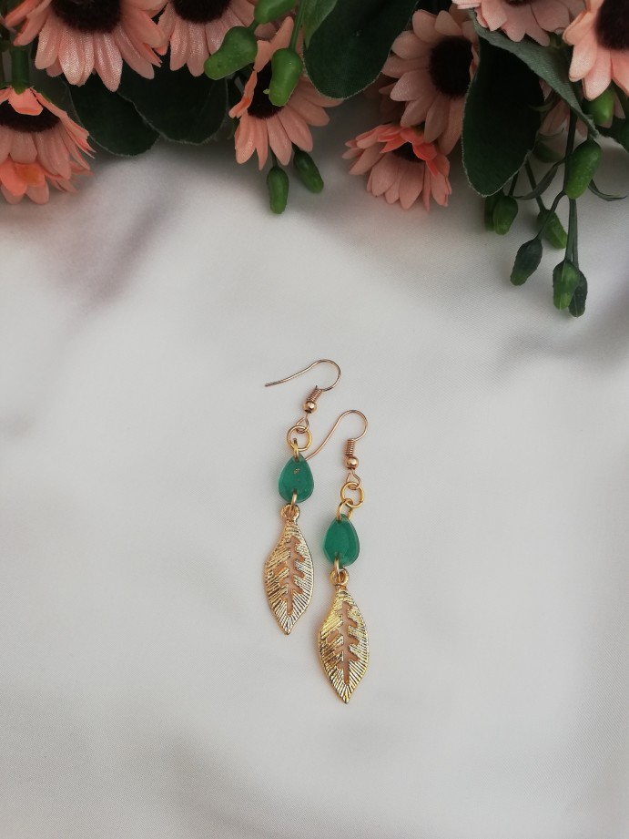 Emerald Green Leaf Drops