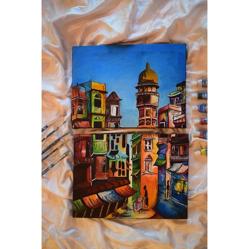[PK4200-AR-PAI-013825] Lahore Canvas Painting 