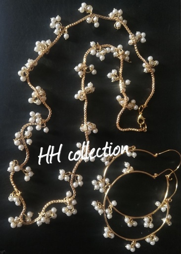 [PK3229-JW-NCK-014114] Hand Mada Mala Set