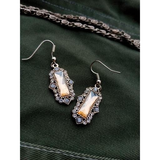 [PK4496-JW-EAR-014400] Champagne earrings