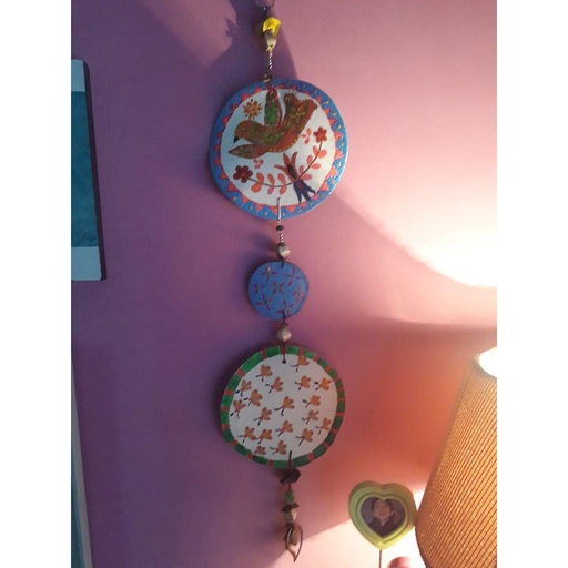 [PK3275-CF-CLY-014980] Clay wall hanging Hand painted
