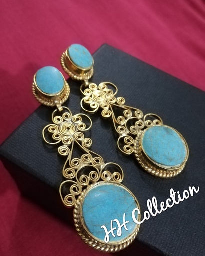 [PK3229-JW-EAR-015238] Handmade Kundan Earrings