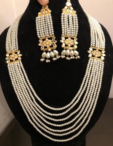 [PK3229-JW-NCK-015374] Long Mala with earings