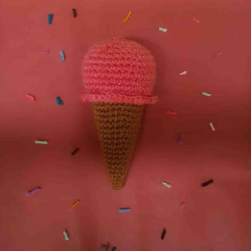 Stuffed Crochet Ice-cream 