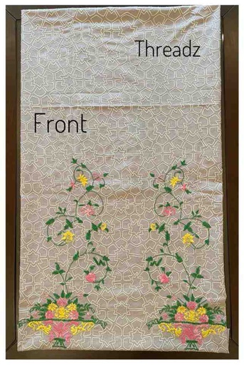 [PK2242-CW-UNS-016401] Hand-Embroidered Shirt with Paka Tanka and Aari Work