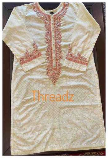 [PK2242-CW-PRT-016402] Block-Printed Shirt with Gotta Work