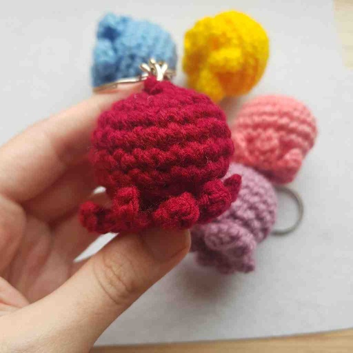 Baby Octopus Crochet keychain