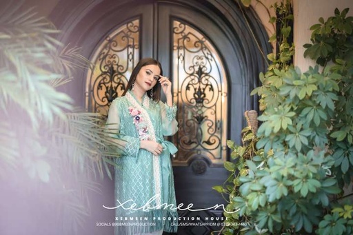 [PK5269-CW-JAC-016549] Angrakha style organza jacket 