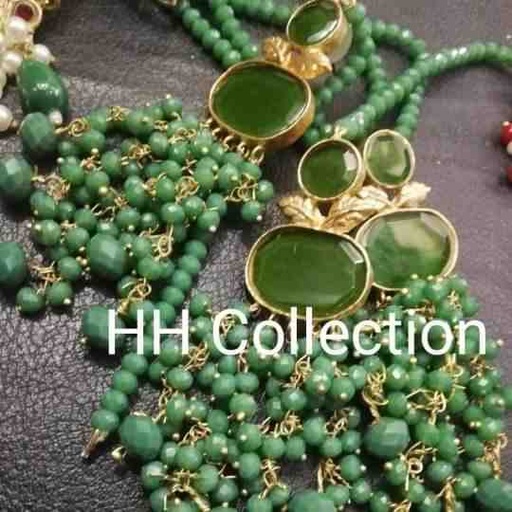 [PK3229-JW-NCK-016725] Emerald Mala Set