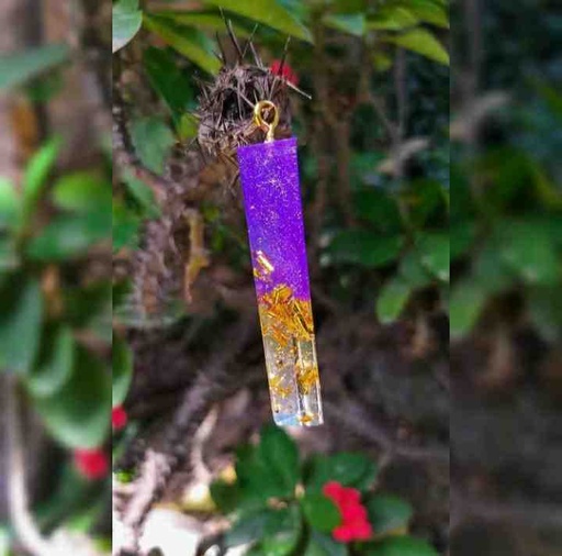Purple and Gold Pendant