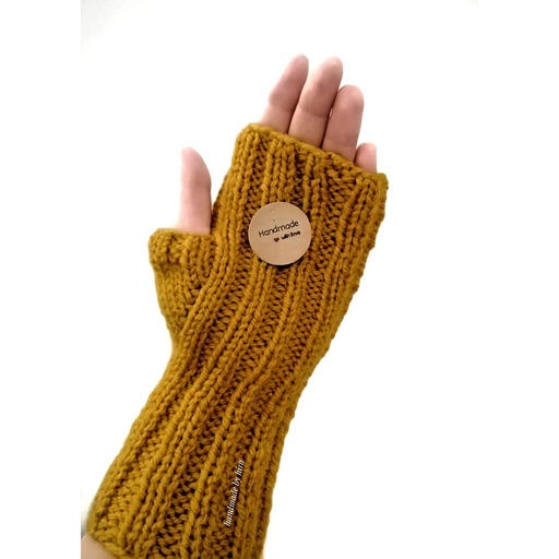 [PK3182-GN-GEN-017066] Cozy Ribbed Mitts