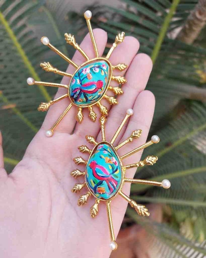 [PK2693-JW-EAR-017170] Royal Starbust Earrings 