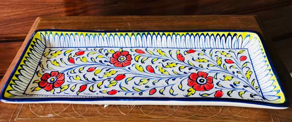 Blue Pottery ( Tray)