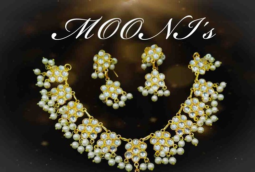 [PK6159-JW-NCK-017308] kundan patch Choker Set